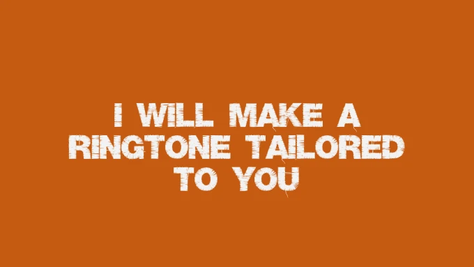 Izradit ću vam originalni ringtone za mobitel