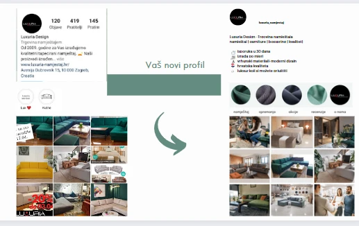Dizajn ili revizija instagram profila