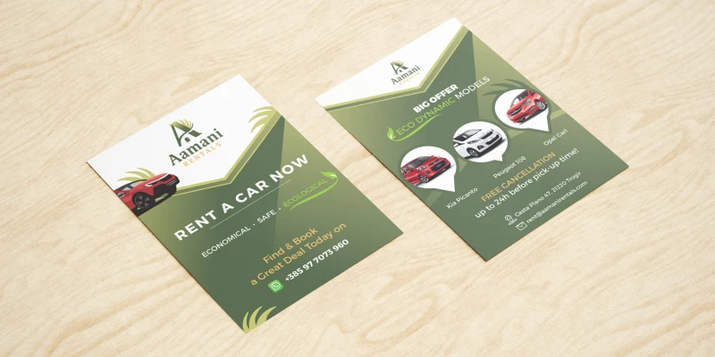 Dizajn letka prema vašem identitetu