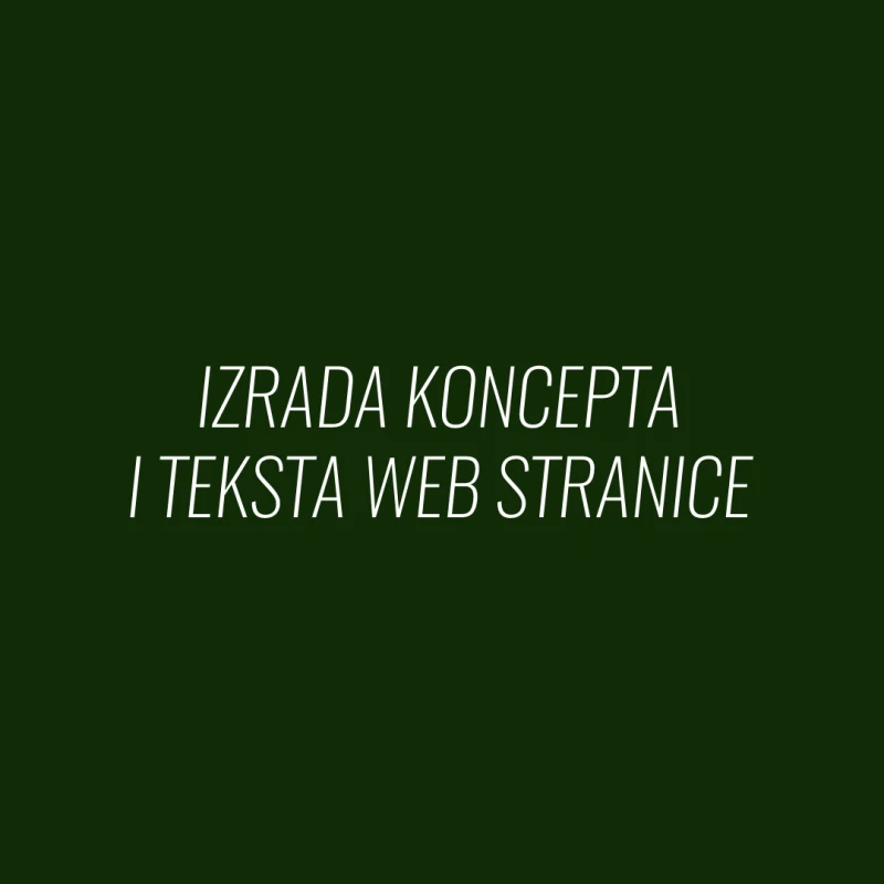 Profesionalno definiranje koncepta i pisanje teksta za web stranicu - Landing Page