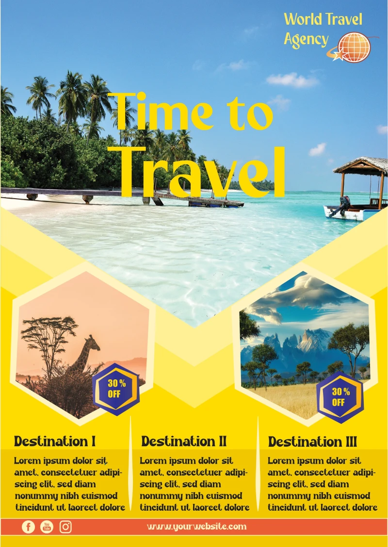 Dizajnirat ću za vas letak i poster fascinantnog modernog izgleda